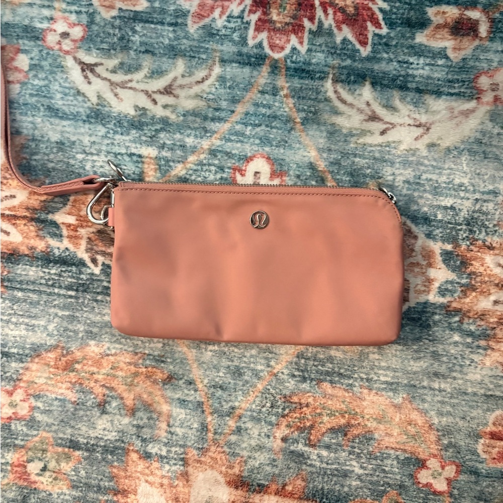 Lululemon Athletica Peach Wristlet